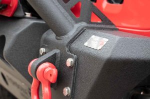 Jeep Gladiator JT Front Winch Bumper - Fishbone Offroad - Stubby - Black Powdercoat - `20-`27